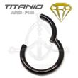 Segmented Hinge Ring BLACK - TITANIUM
