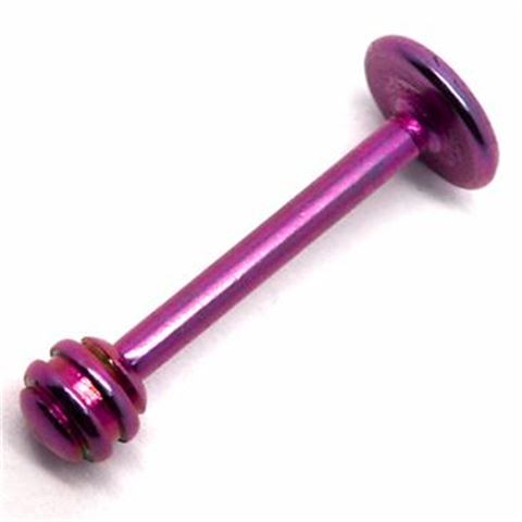 Labret with ball  with slots