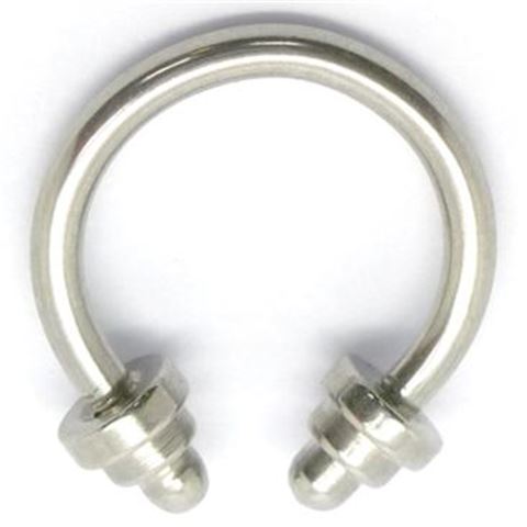 Circular Barbell with notch-shape cones