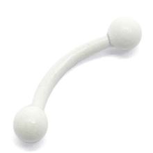Micro-curved Barbell with white steel balls
