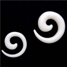 Ear Spiral White Acrylic