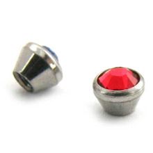 Surgical Steel Cone with Jewel