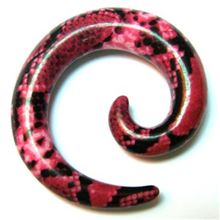 Spiral Acrylic Expander. Purple Snake