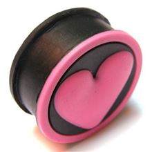 pink heart silicone plug