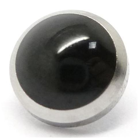 Repuesto microdermal piedra negra de 5mm