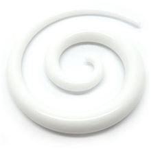 Espiral Larga Acrílico. Blanco