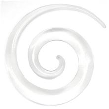 Espiral Larga Acrílico. Transparente