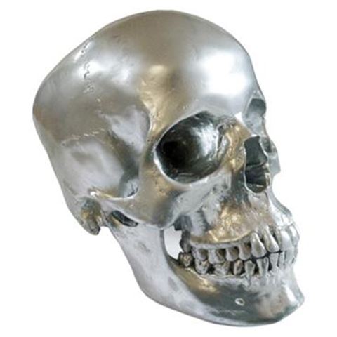 Plated resin skull