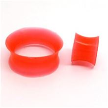Silicone Flesh Tunnel. RED