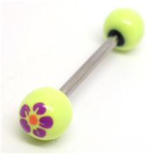 Painted Flowers Barbell