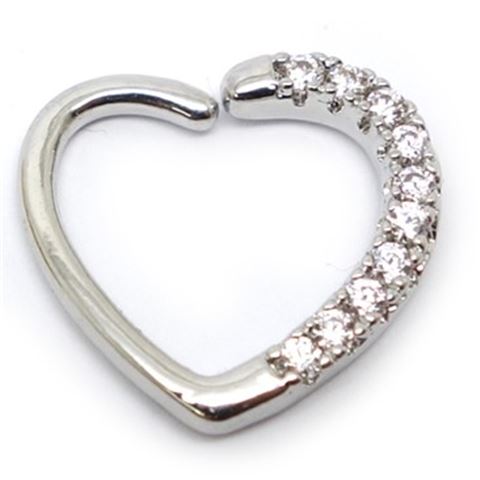 HEART-jeweled Flex Ring