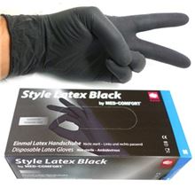 Latex Black Gloves