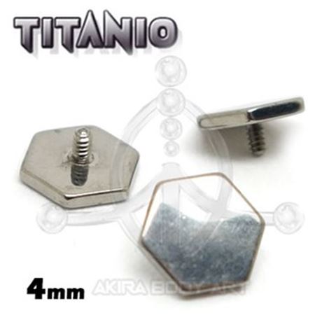 Repuesto titanio ROSCA INTERNA - Hexágono