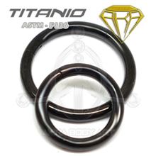 Segmented Hinge Ring BLACK - TITANIUM