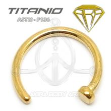 Easy insertion ring – Titanium GOLD