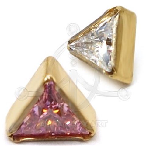 Replacement Triangle with Jewel – GOLD (PVD)