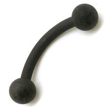 Matte-Black Micro-curved barbell