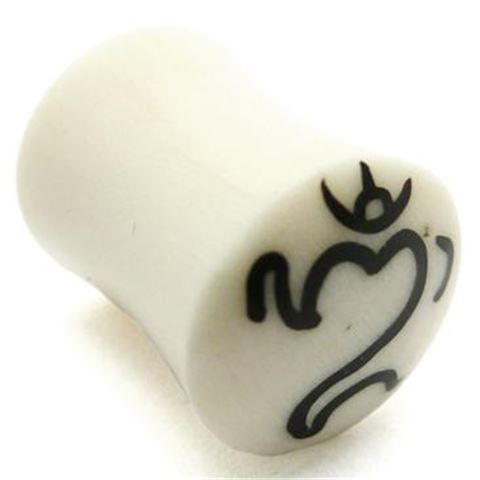 Horn Flesh Plug with the Ohm-symbol picture
