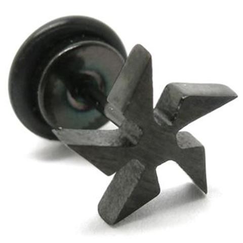 Fake Plug in Black steel with figure of Windmill-Toy Star.
