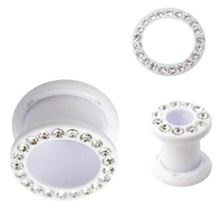 Jewelled Threaded Tunnel. White
