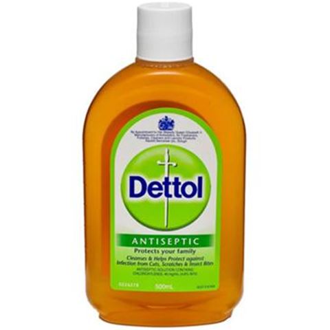 DETTOL Disinfectant to transfer stencils