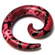 Spiral Acrylic Expander. Purple Snake